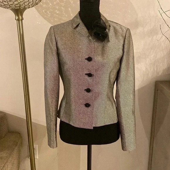 𝅺RICKIE Freeman for Teri Jon jacket size 4 - Picture 1 of 6